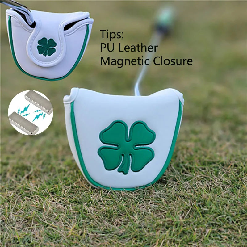 1 housse de putter de golf décoratif en cuir