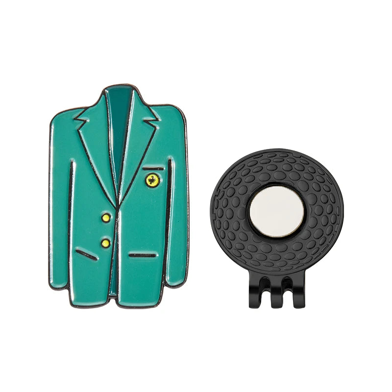 Marqueur de balle de golf magnétique amovible en alliage, accessoire de golf créatif, amusant et tendance, décoration de vacances, cadeaux