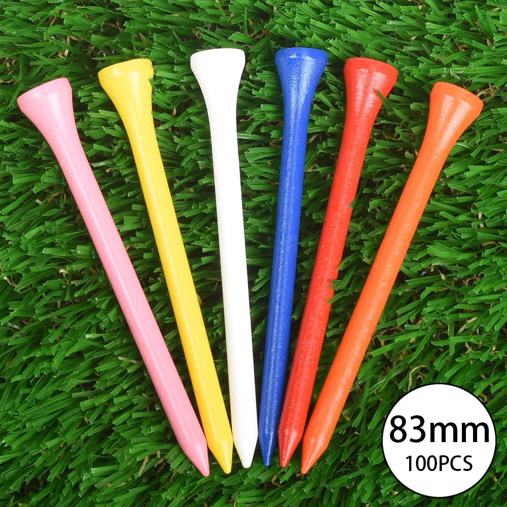 Lot de 100 tees de golf en bois