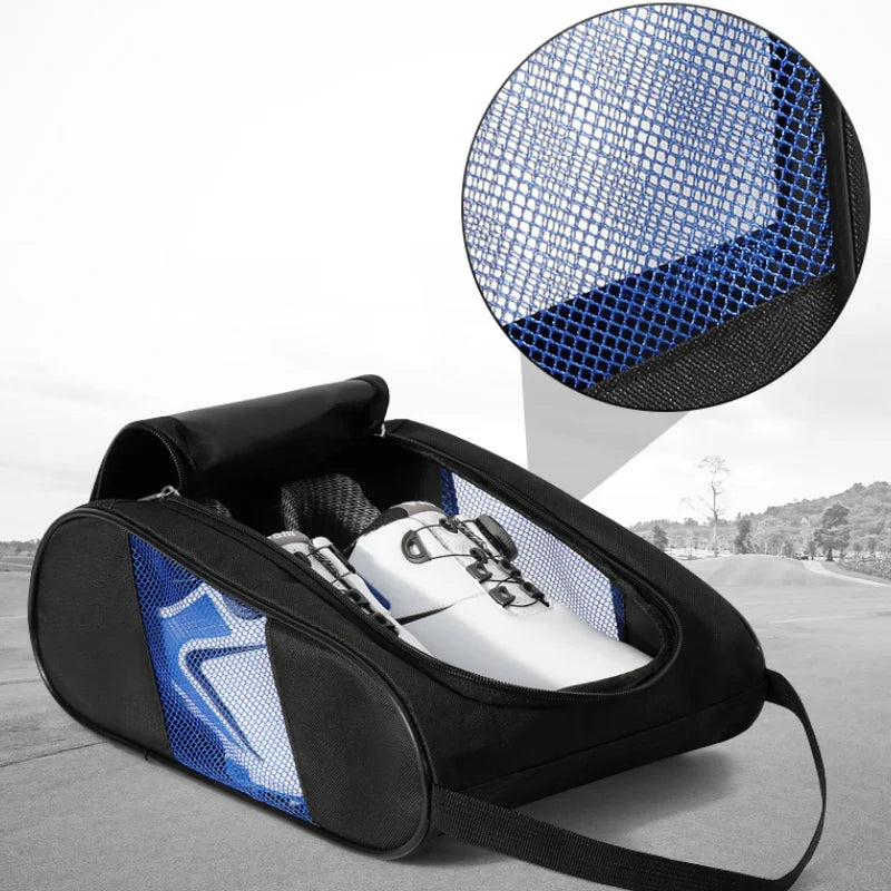 Sac de transport pour chaussures de golf, mini-sac de transport en nylon, porte-balles de golf, pochette légère et respirante, sac de tee, accessoires de sport