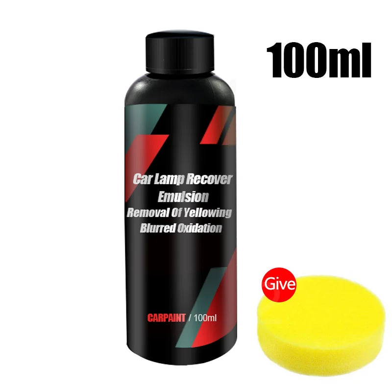 Car Quick Headlight Restoration Polishing Kits Headlamp Remover Repair Cleaning Remove Oxidation Headlight Polish Liquid LHB-16