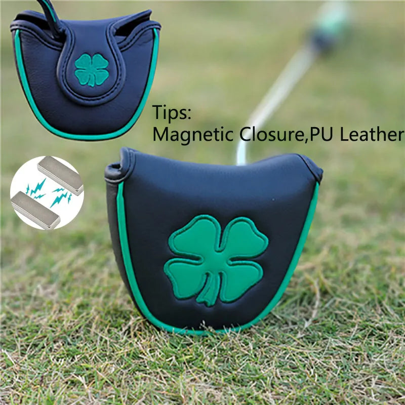 1 housse de putter de golf décoratif en cuir