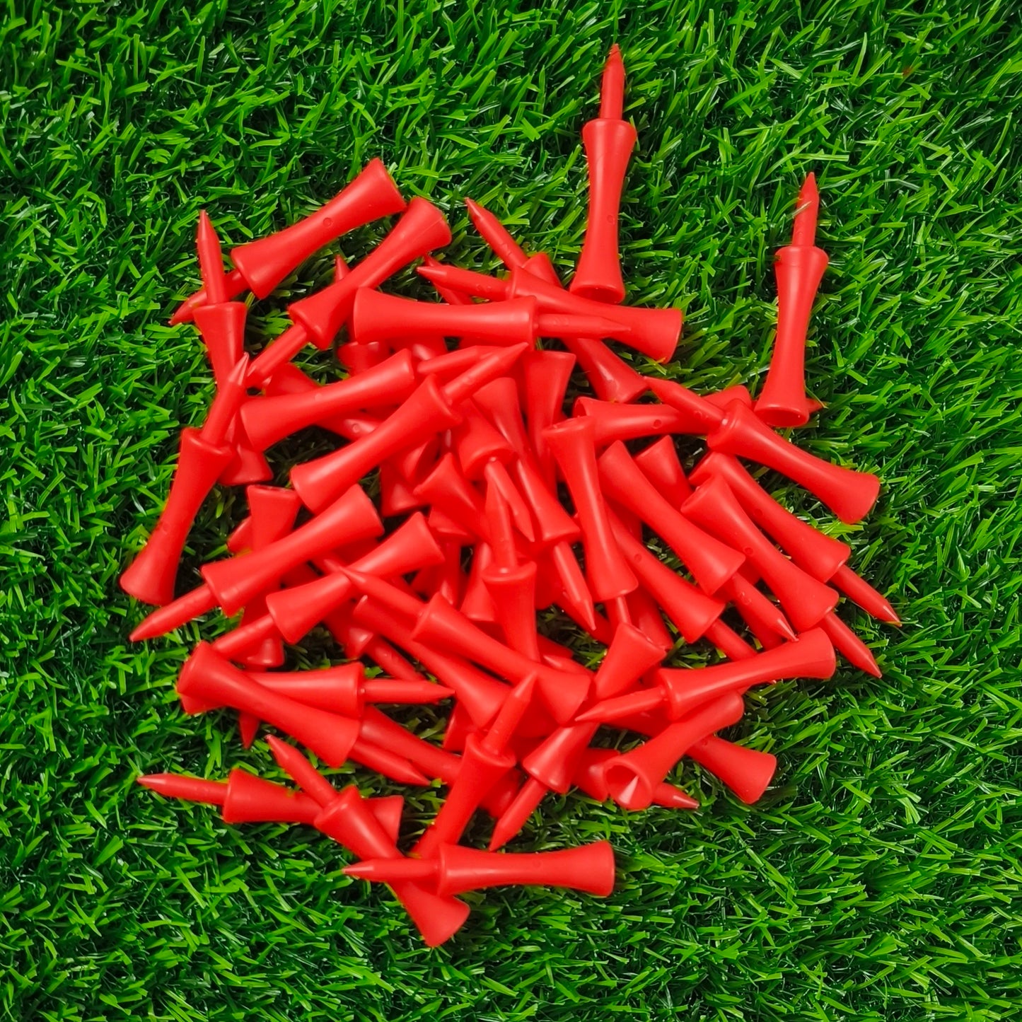 Plastic Golf Tee Pack 50 Pcs Step Down 59mm Golf Tees Colorful For Driver Irons Hybrids Longer Distance Drop Ship