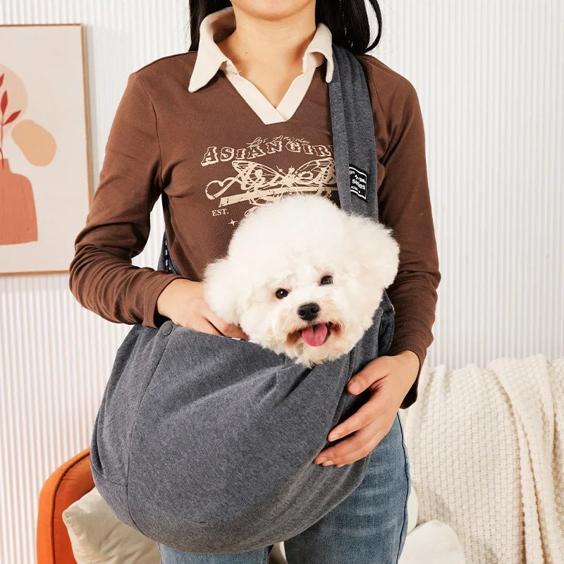 Sac à bandoulière confortable pour animaux de compagnie, sac de transport portable pour chats et chiots, fournitures de transport pour chiens