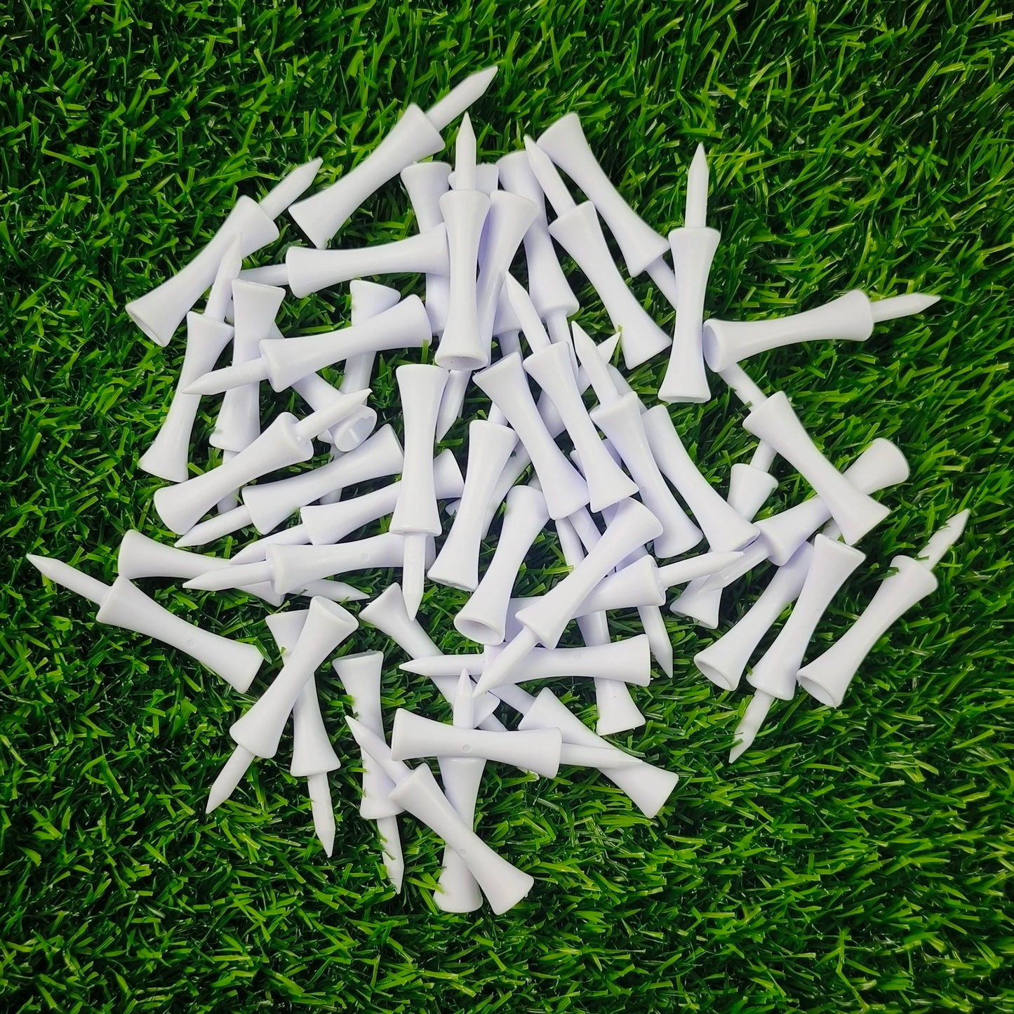 Plastic Golf Tee Pack 50 Pcs Step Down 59mm Golf Tees Colorful For Driver Irons Hybrids Longer Distance Drop Ship