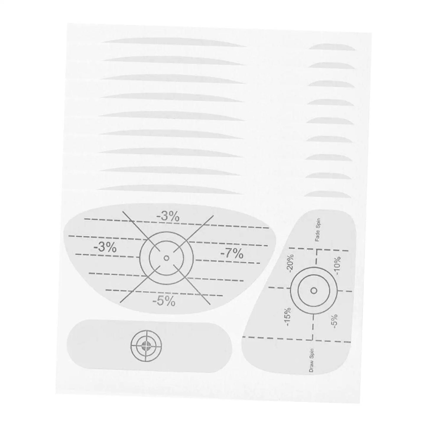 Lot de 10 étiquettes de marqueur de golf auto-adhésives