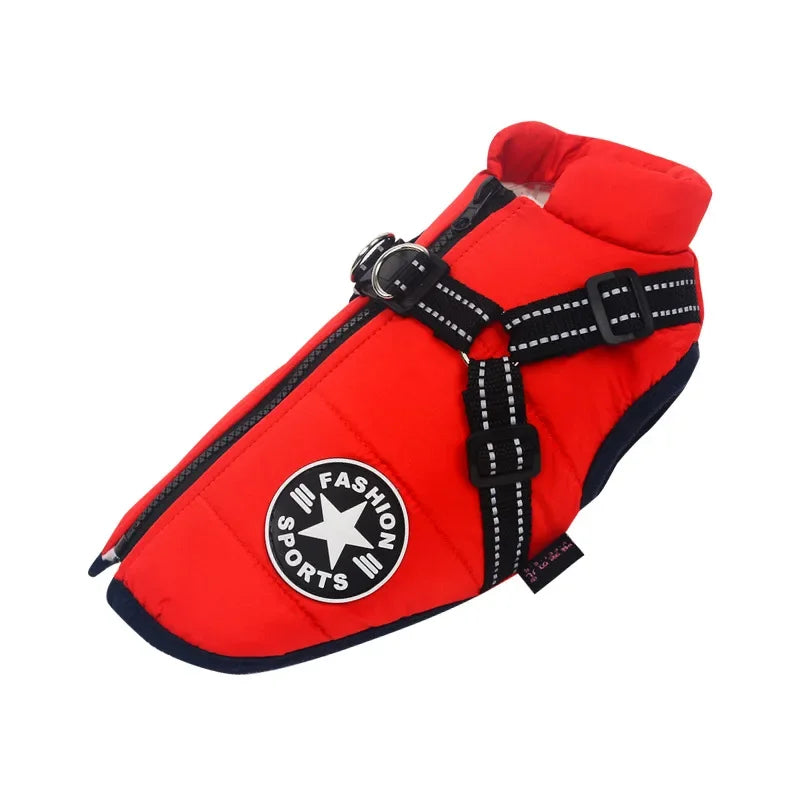 Veste pour chien avec harnais, vêtements d'hiver chauds pour chien, manteau imperméable pour petit chien, chihuahua, bouledogue français