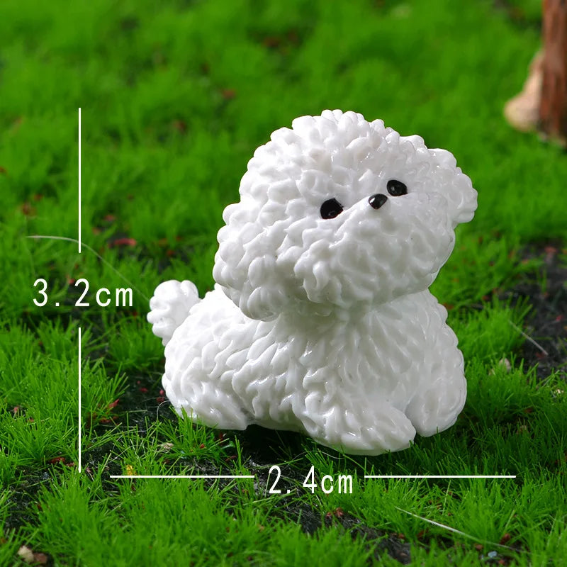 Ensemble de décorations de chaussures 3D pour mini chiots, figurines de chien bichon frisé détachables, à utiliser comme sabots, cadeaux de fêtes