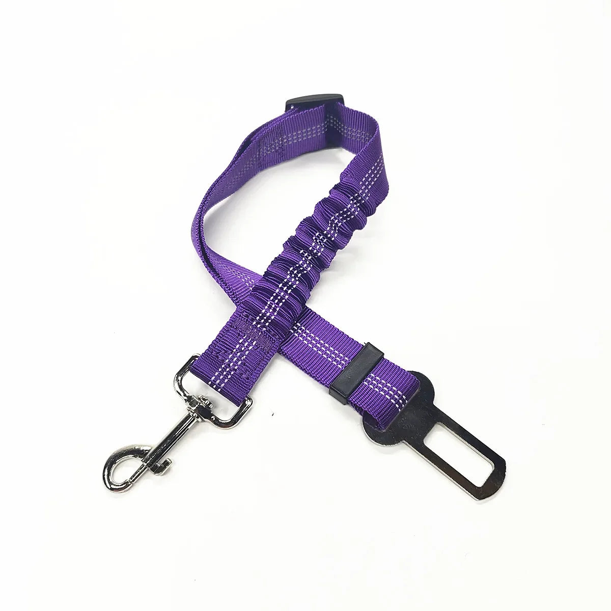 Ceinture de sécurité réglable pour chien et chat, harnais pour véhicule, clip de sécurité, levier de traction, colliers pour chien, accessoires pour chien