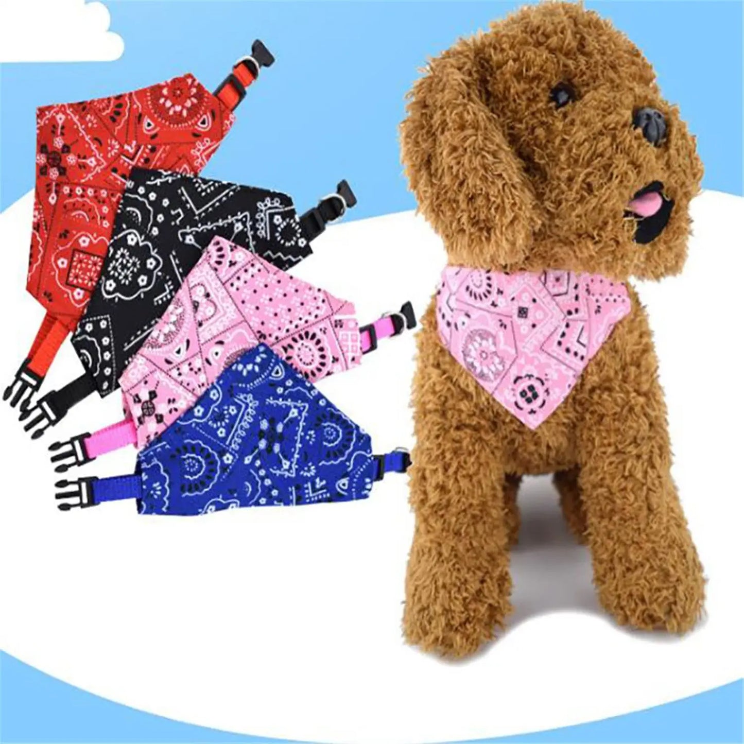 Bandana triangulaire réglable pour chien et chat, écharpe lavable, collier, bavoir, décoration de cou pour chat, fête d'anniversaire, déguisement