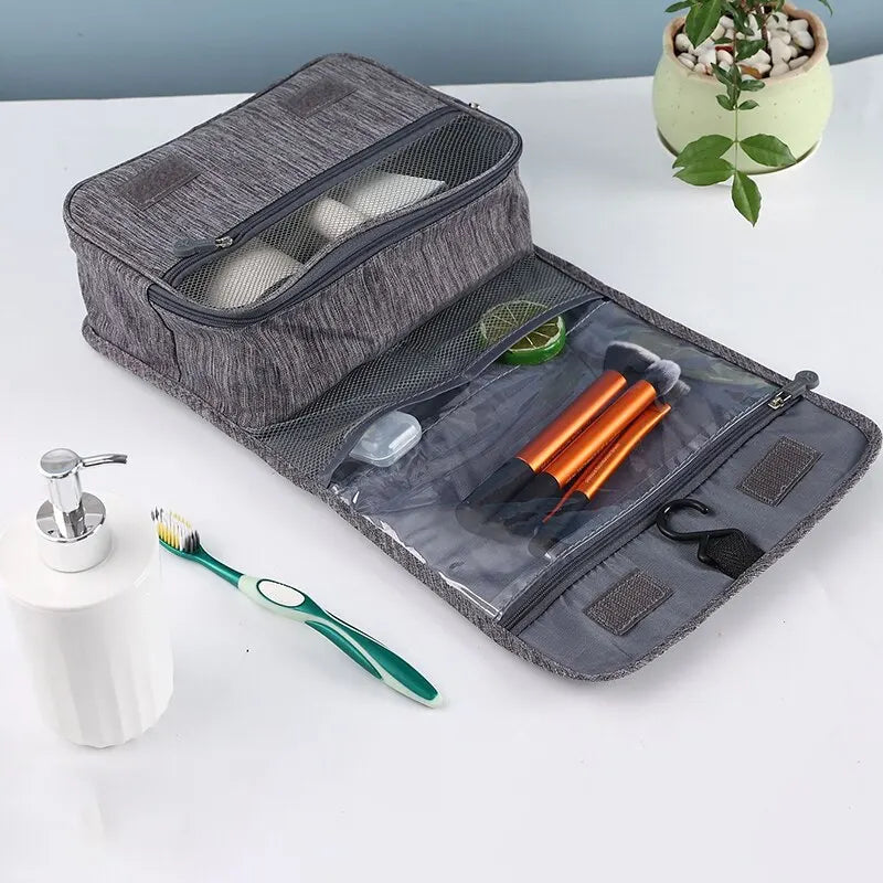 Foldable Toiletry Bag Organizer Hanging Storage Bag Bathroom Makeup Bag Case Cosmetic Bag Travel Bag For Travel Business