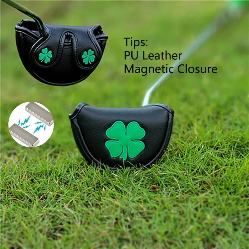 1 housse de putter de golf décoratif en cuir