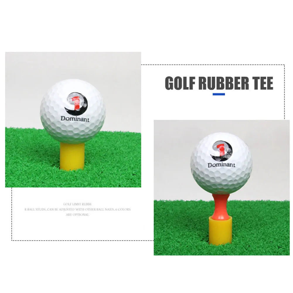 1 support de tee de golf en caoutchouc de 38 mm, accessoire d'entraînement pour tapis d'entraînement et de practice