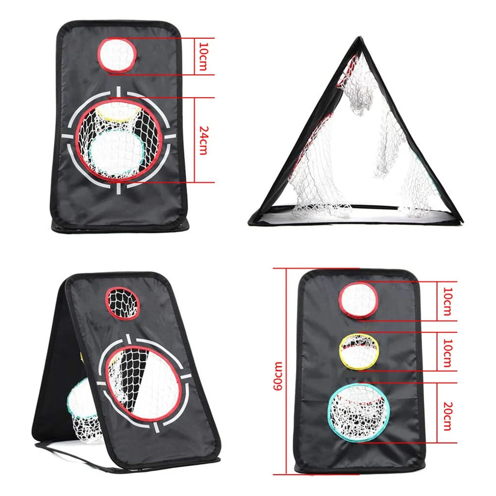 Filet d'entraînement de golf portable pour extérieur et intérieur, facile à installer, pour lancer, frapper, chipper, putting, tente, jardin