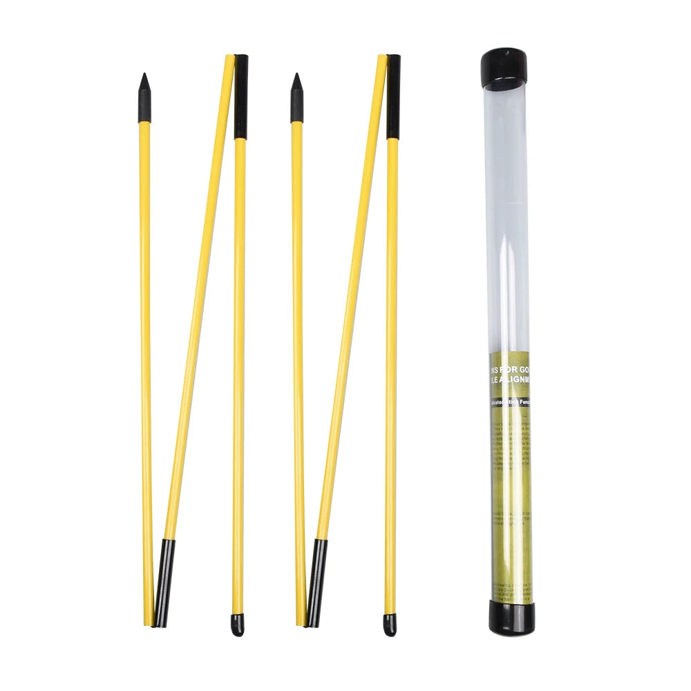 Golf Alignment Sticks Collapsible Golf Practice Rods Putter Green Trainer Tools Golf Swing Training Tool