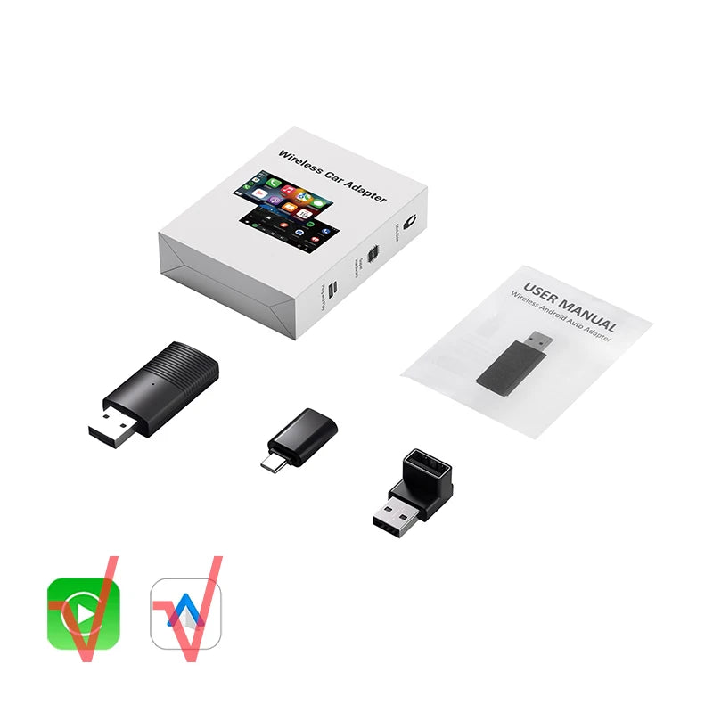 OTTOCAST Car TV Mate Wired to Wireless CarPlay Adapter Android Auto HDMI Multimedia Video Converter for TV Sticks Game Box Phone