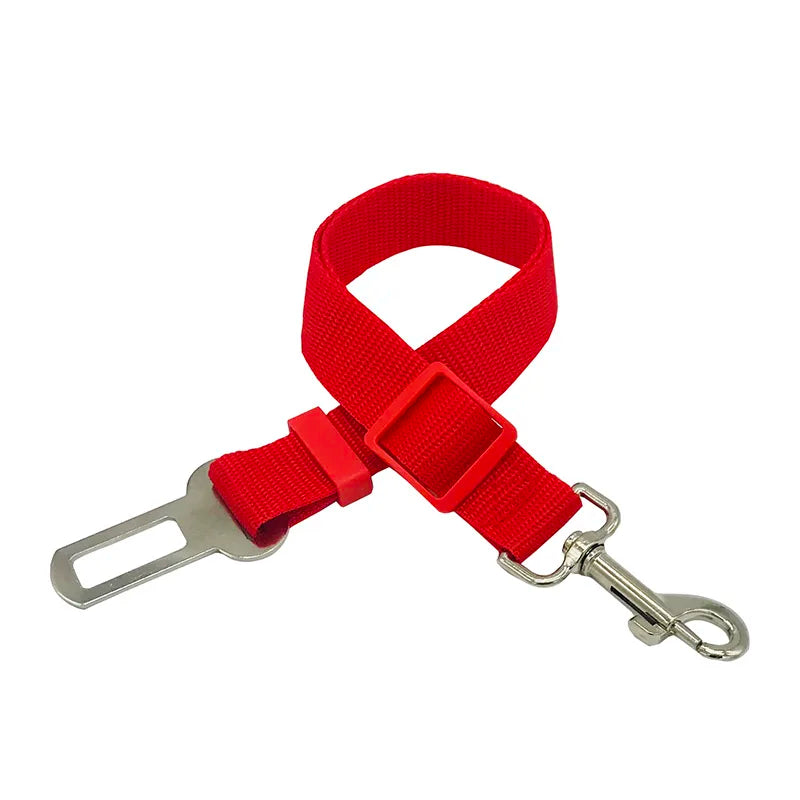 Pet Dog Safety Rope, Car Mounted Pet Traction Belt, Pet Adjustable Traction Rope, Car Used Pet Dog Supplies, Black, Red, Blue, P