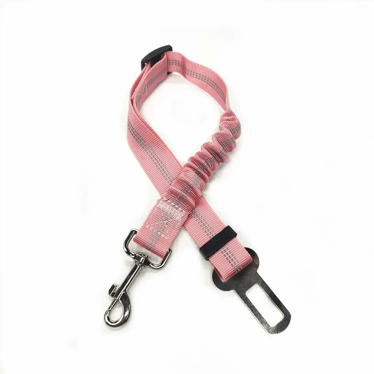 Ceinture de sécurité réglable pour chien et chat, harnais pour véhicule, clip de sécurité, levier de traction, colliers pour chien, accessoires pour chien