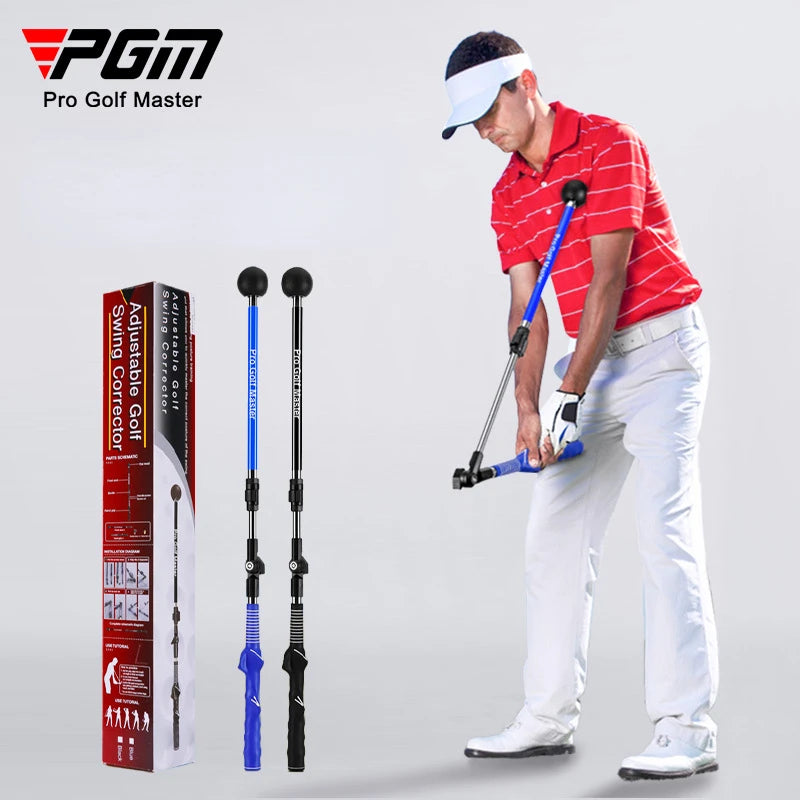 Entraînement de swing de golf PGM pliable, correcteur, longueur réglable, angle, débutant, disponible pour gauchers et droitiers
