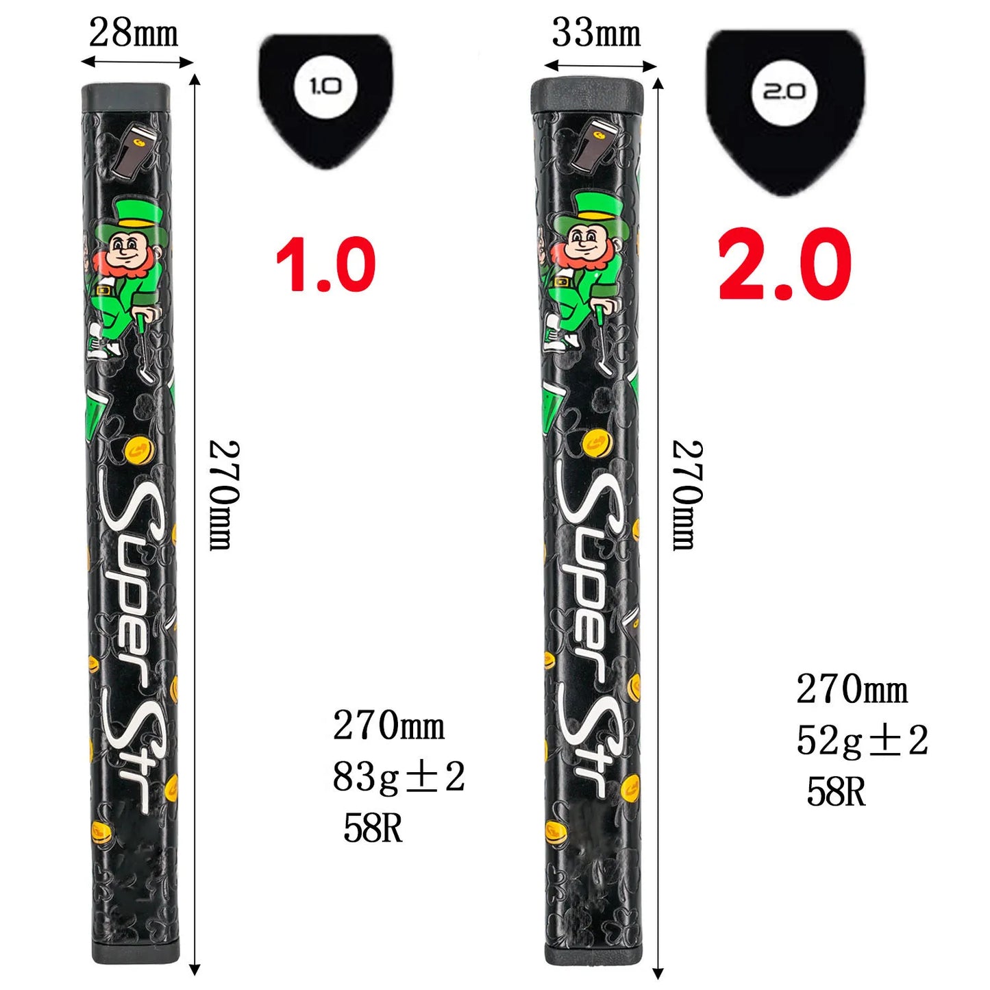 Grip de putter de golf