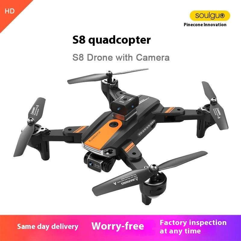 S8 High Definition Aerial Photography Drone Long Endurance Remote Controlled Toy Quadcopter Optical Flow Obstacle Avoidance