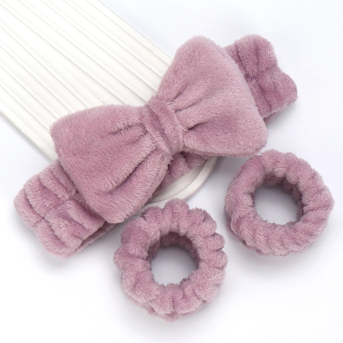 3 件套 Spa Headband Wristband for Washing Face Microfiber Makeup Towel Hair Bands Washband Scrunchies Absorbent Wrist Sweatband