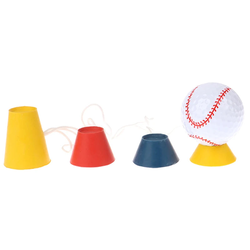 1 jeu de tees de golf 4 en 1 de différentes hauteurs, en caoutchouc, pour l'hiver, pour driver, pour le practice, l'entraînement, les sports de plein air