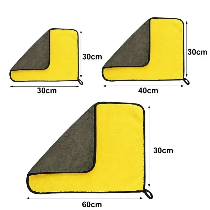 Lot de 1/10 serviettes de nettoyage en microfibre