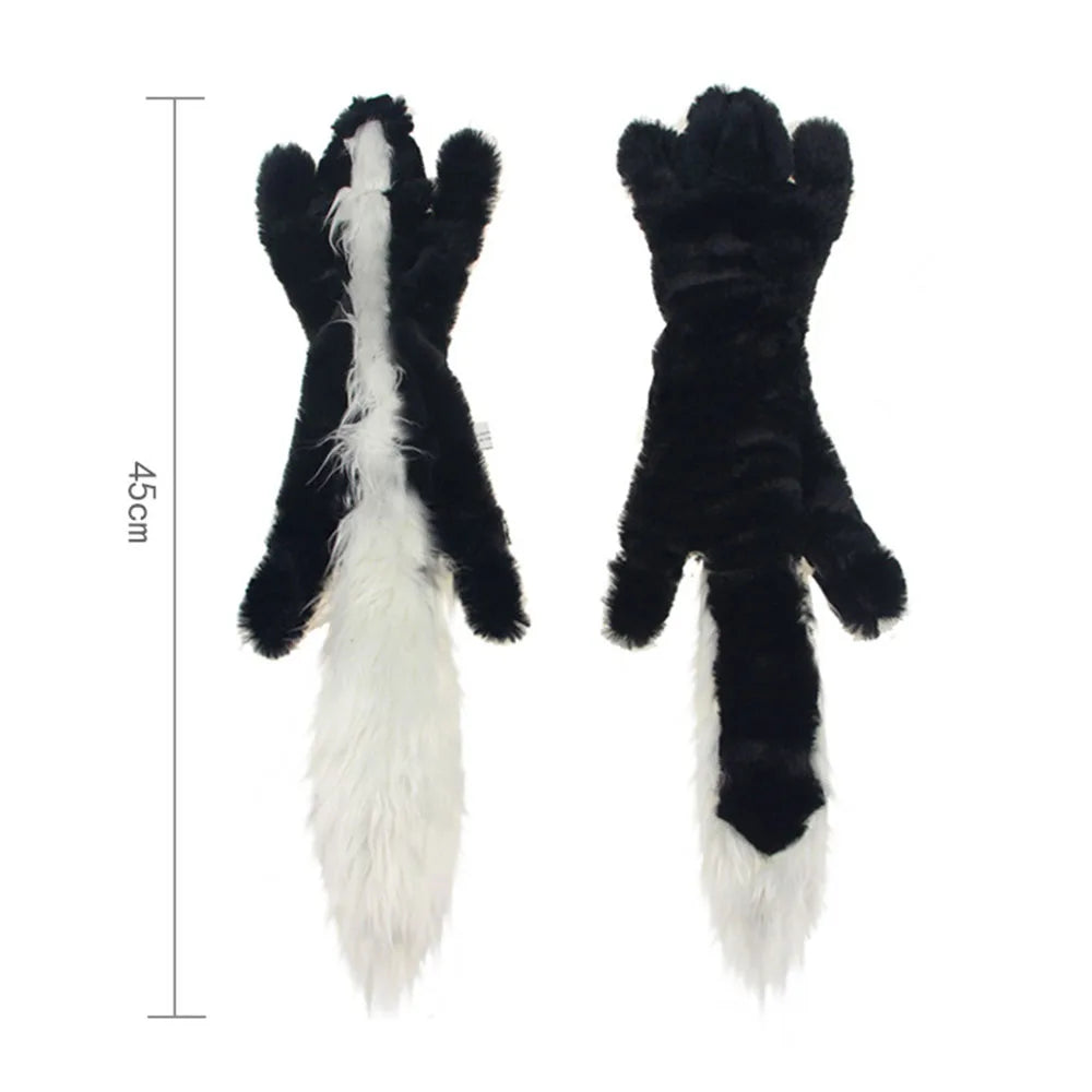 Jouet amusant pour chien, sans rembourrage, avec couineurs, en peluche durable, sans rembourrage, à mâcher