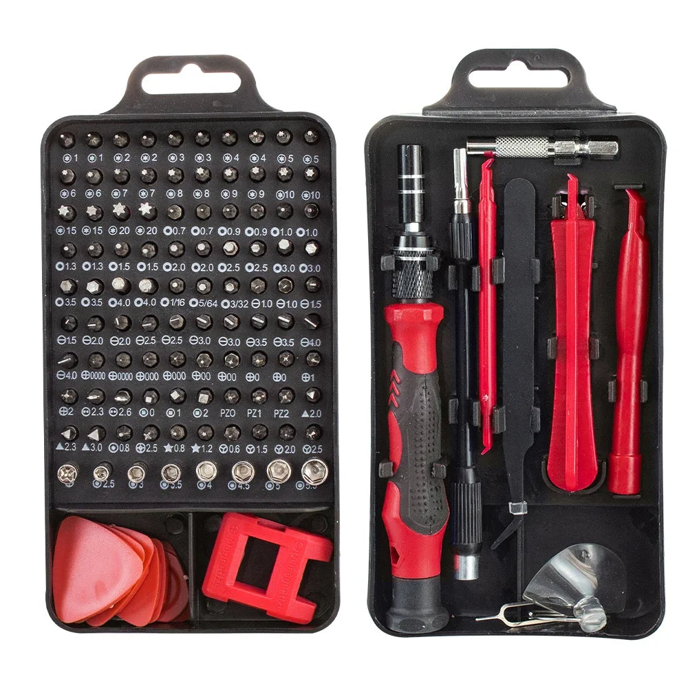 115 in 1 Magnetic Screwdriver Set Precision Multi Hand Tool Torx Hex Screw Drivers with 98 Bits Computer Phone Repair Tool Box