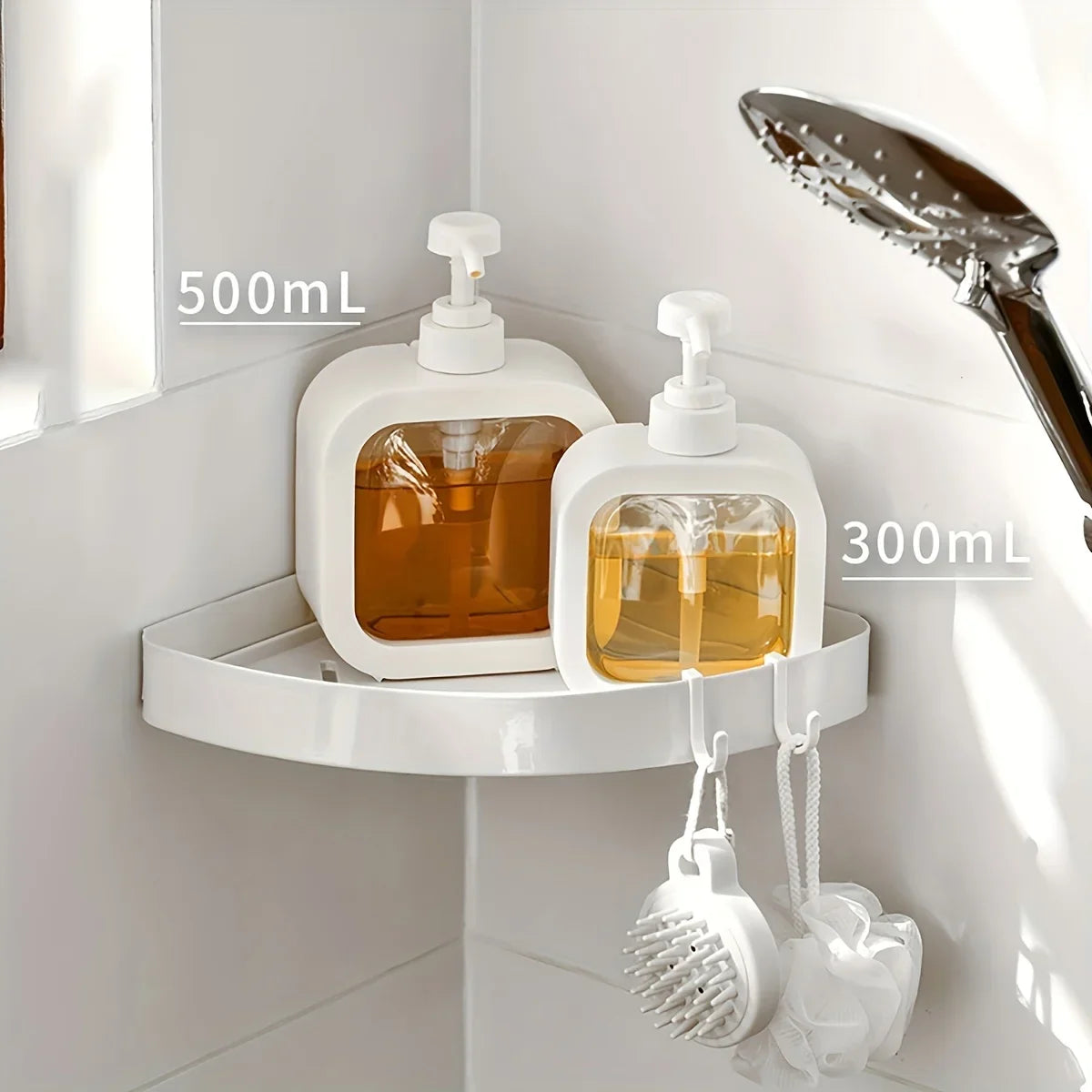 1pc- transparent split bottle, bathroom hand sanitizer preparation bottle, plastic press visual lotion