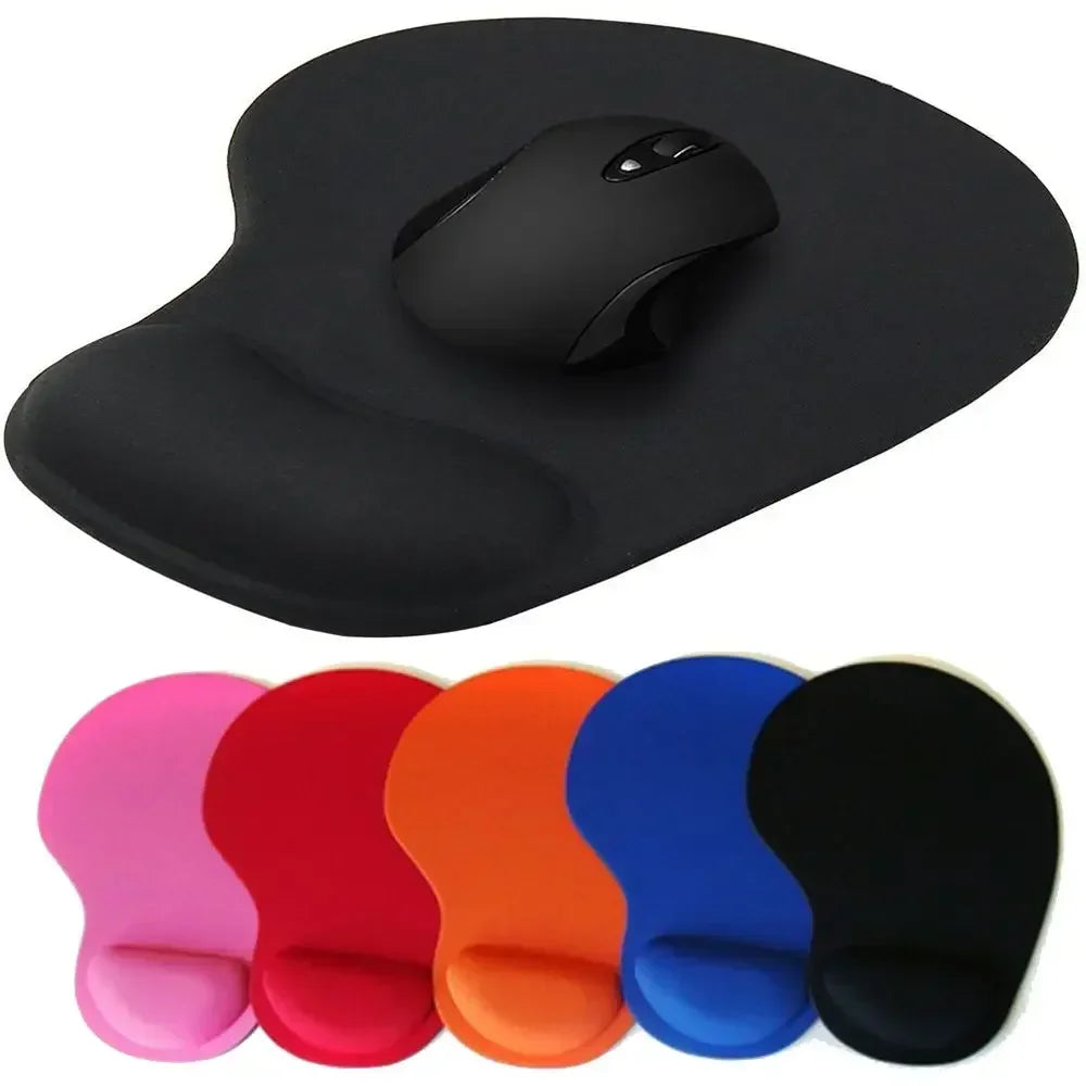 Tapis de souris ergonomique avec repose-poignet confortable et antidérapant, doux et confortable pour ordinateur portable