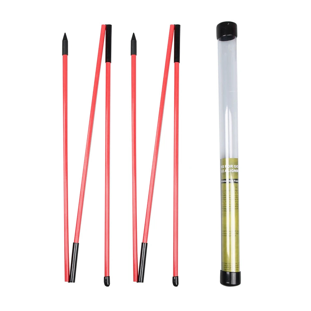 Golf Alignment Sticks Collapsible Golf Practice Rods Putter Green Trainer Tools Golf Swing Training Tool