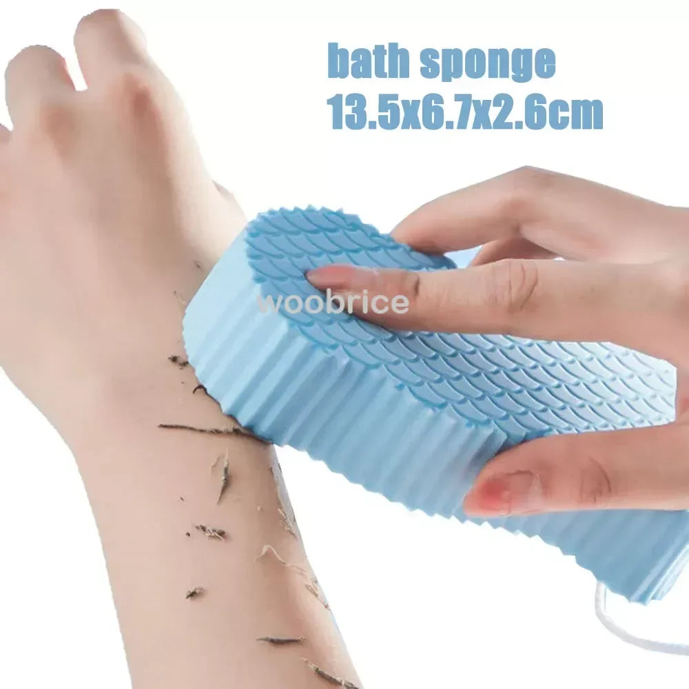 Silicone Rub Back Brush Bathroom Non-slip Wash Foot Pad Massage Shower Mat with Sucker Bath Massage Foot Exfoliating Brush Pad