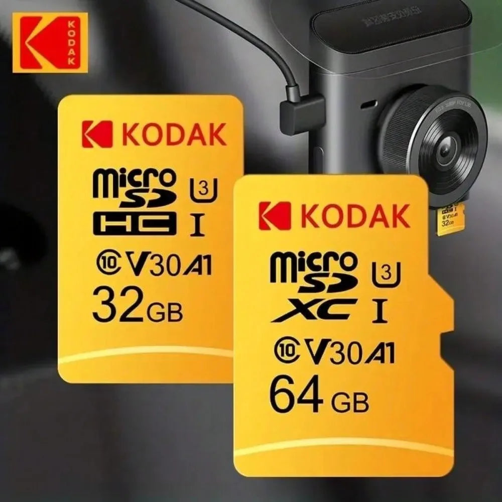 Kodak 32GB-256GB Micro SD Memory Card - High Speed Class 10 U3 UHS-I for Smartphones, Digital Cameras, Tablets and Drones