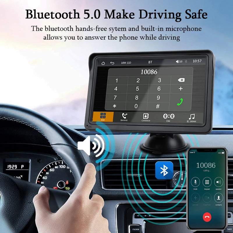 CarPlay et Android Auto, écran tactile universel portable