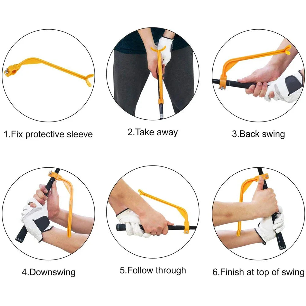 Entraînement swing de golf, entraîneur de swing pour débutants, aides à l'alignement des gestes, guide de pratique correct et pratique, aides à l'entraînement au golf