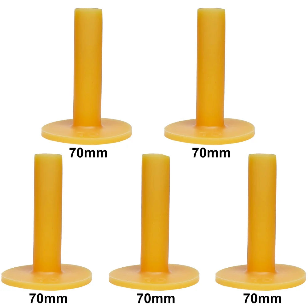 Lot de 5 supports de balles de golf en caoutchouc pour entraînement au tendon de bœuf
