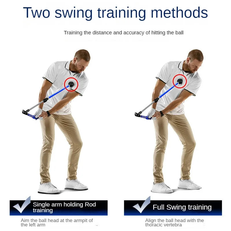 Entraînement de swing de golf PGM pliable, correcteur, longueur réglable, angle, débutant, disponible pour gauchers et droitiers