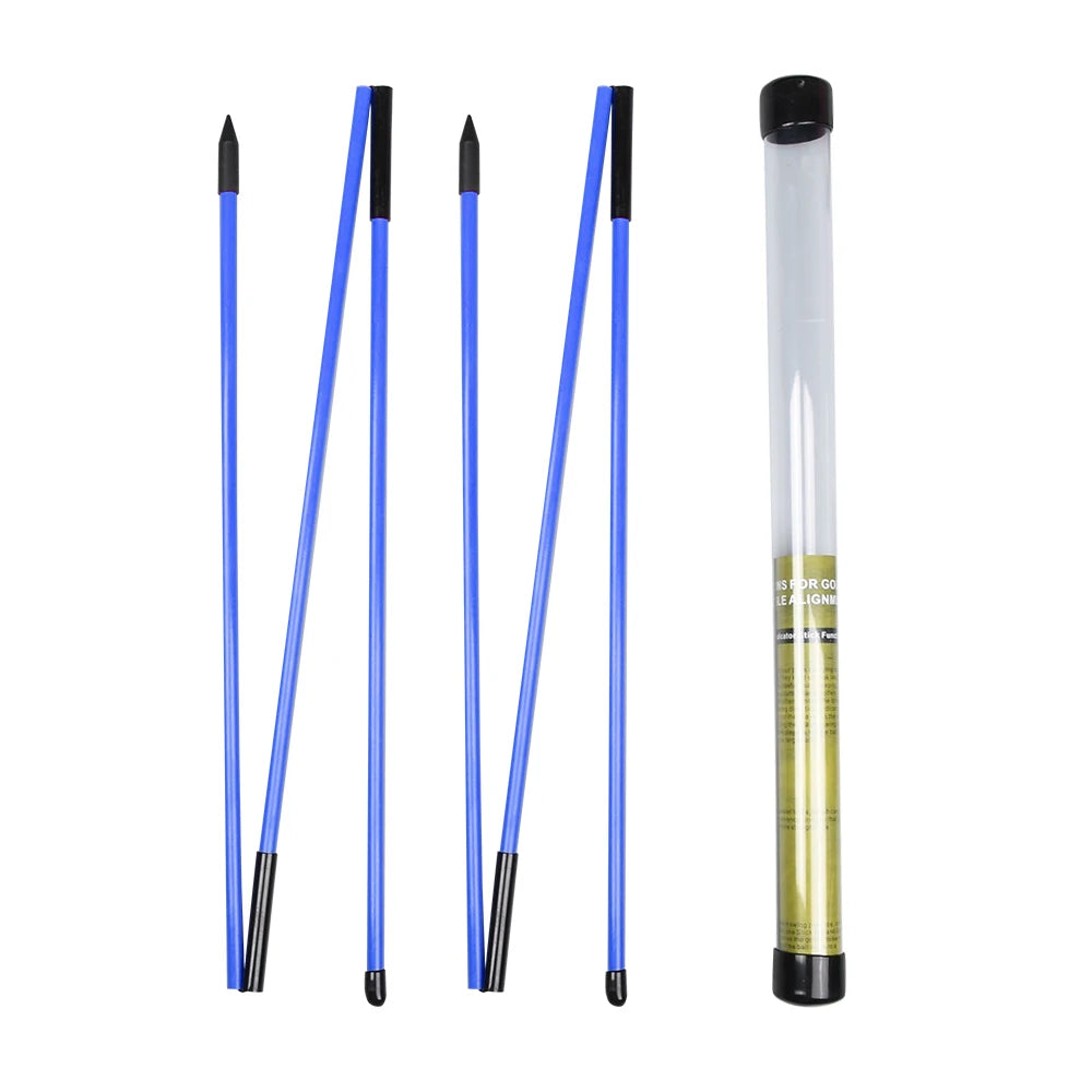 Golf Alignment Sticks Collapsible Golf Practice Rods Putter Green Trainer Tools Golf Swing Training Tool