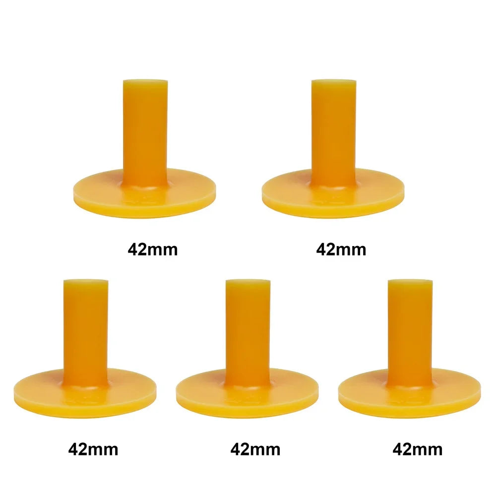 Lot de 5 supports de balles de golf en caoutchouc pour entraînement au tendon de bœuf