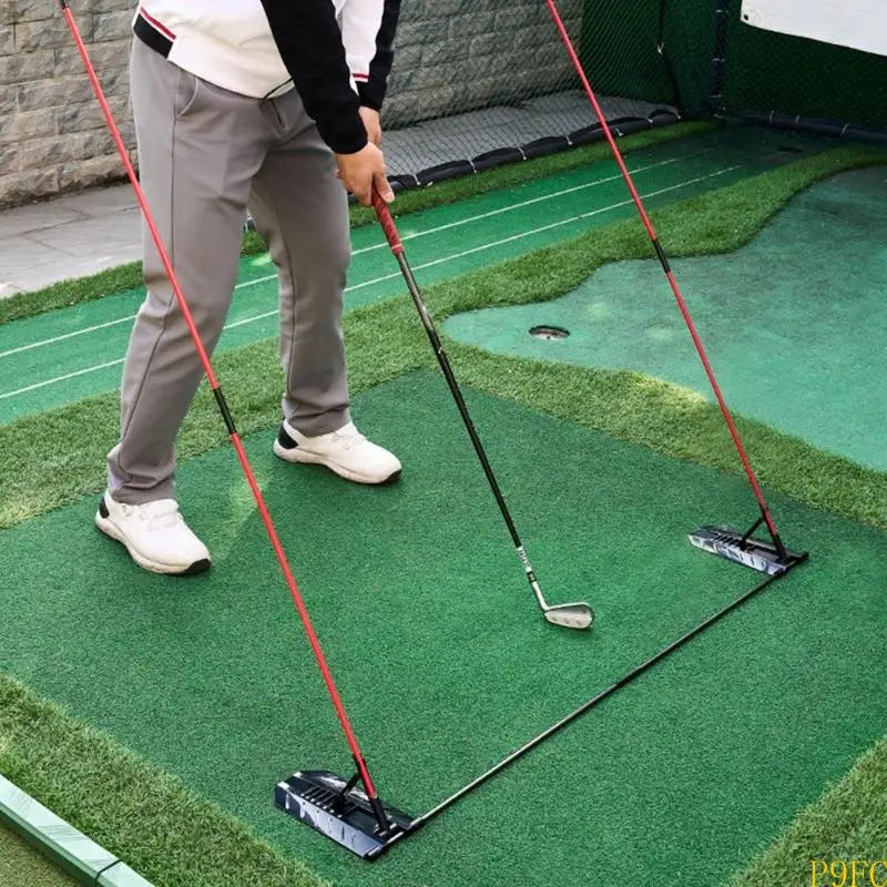 Outil de correction du swing de golf en fibre de verre, entraîneur de golf d'intérieur pour un environnement d'entraînement polyvalent