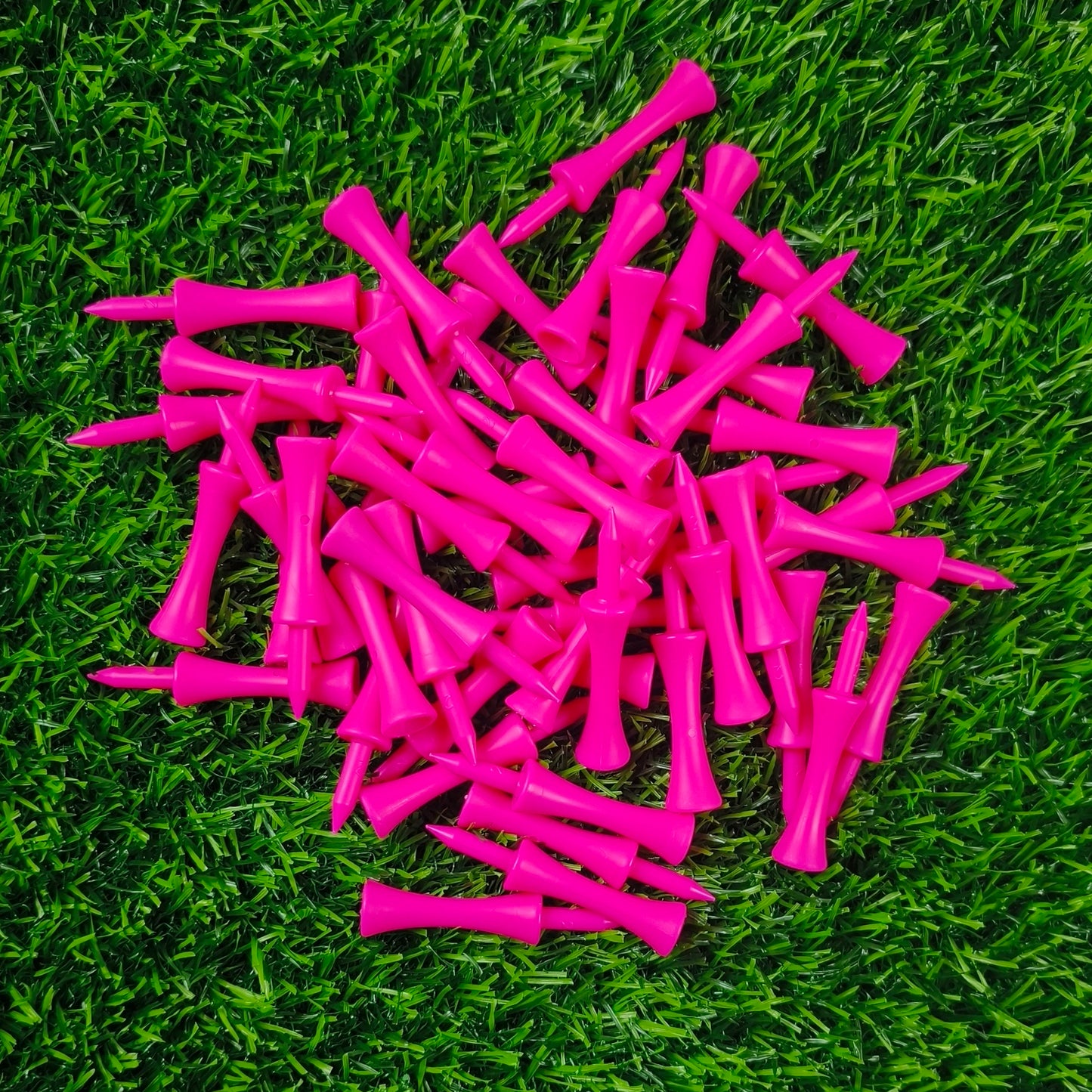 Plastic Golf Tee Pack 50 Pcs Step Down 59mm Golf Tees Colorful For Driver Irons Hybrids Longer Distance Drop Ship