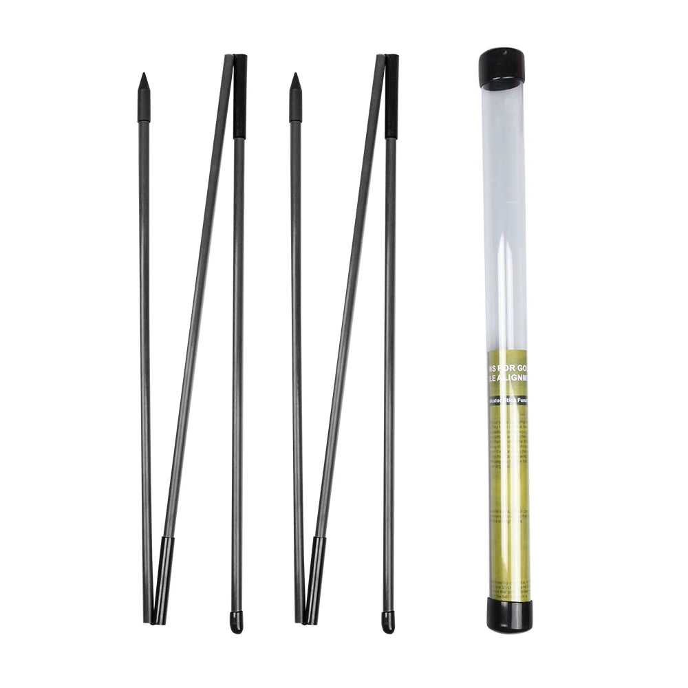 Golf Alignment Sticks Collapsible Golf Practice Rods Putter Green Trainer Tools Golf Swing Training Tool