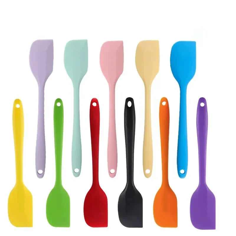 Leeseph 8 inch Silicone Spatula - 1 Small Heat Resistant Non-Stick Cooking Utensils (Multicolor)