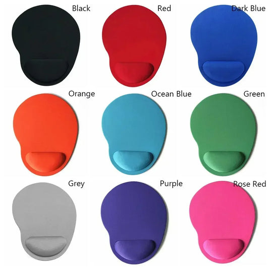 Tapis de souris ergonomique avec repose-poignet confortable et antidérapant, doux et confortable pour ordinateur portable