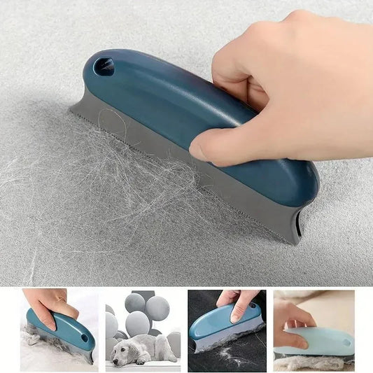 1 brosse pour enlever les poils d'animaux avec poignéepour nettoyer les voitures, les tapis, les canapés, les vêtements et les lits