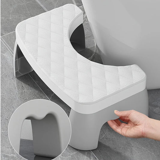 1 coussin de tabouret antidérapant épais, repose-pieds, salle de bain domestique, toilettes.