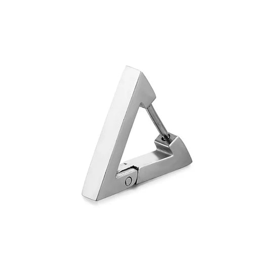 1 paire de boucles d'oreilles triangulaires punk . Acier inox