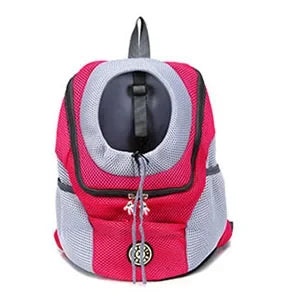 Double Shoulder Portable Outdoor Pet Dog Carrier Bag Travel Breathable Dog Backpack Outdoor Cat Carrier Pet Carrying Supplies